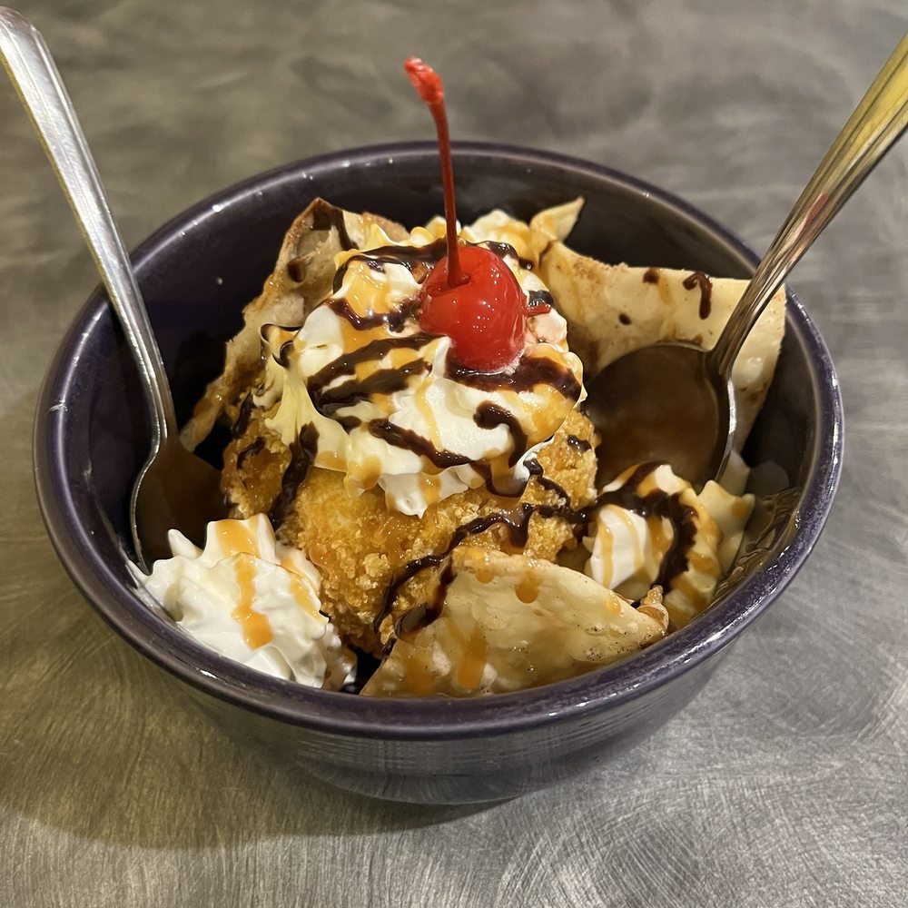 "Fried" ice cream "Fried" ice cream
