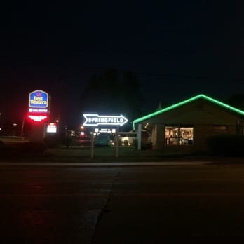 Best Western Route 66 Rail Haven - Neon night shot - Hotels Near Me - Springfield, Missouri