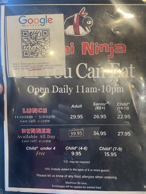 Menu photo 1 Sushi Ninja Calgary, AB Menu photo 1 Sushi Ninja Calgary, AB