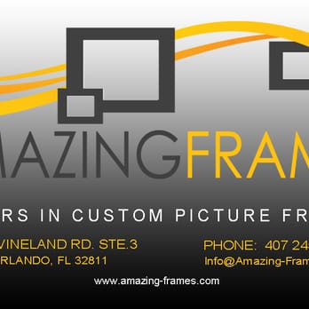 Amazing Frames - New Logo - Framing Near Me - Orlando, Florida Amazing Frames - New Logo - Framing Near Me - Orlando, Florida