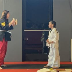 Guido's Martial Arts Academy - How excited and encouraging she is my daughter broke the board!