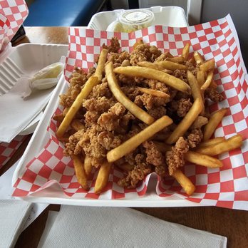 Mike's Roast Beef - Clam strips and fries - American Near Me - Everett, Massachusetts