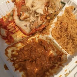 Chunks , not shredded chicken inside.