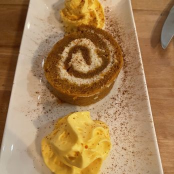 Snallygasters Cafe And Wine Bar - Pumpkin roll with pumpkin whipped cream! - Wine Bars Near Me - Bolivar, West Virginia