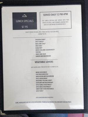 Menu photo 3 Cibo Thai Montrose, CA