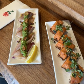 JUGEMU - Hamachi Jalapeño ; CRISPY RICE TUNA - Sushi Bars Near Me - Cresskill, New Jersey