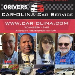 Car-olina Car Service - Your drivers and their respective vehicles.
