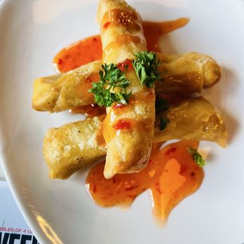 Escovitchez - Salt fish & ackee spring rolls - yum! - Caribbean Near Me - Atlanta, Georgia
