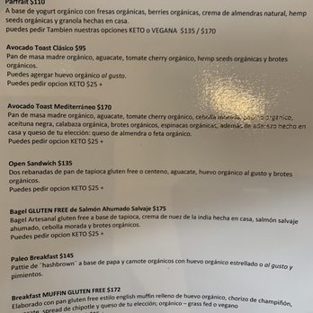 Prana - Menu 7/22 - Organic Stores Near Me - Tijuana, BCN