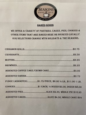 Menu photo 4 Seasons Cafe & Tea House Troy, NY Menu photo 4 Seasons Cafe & Tea House Troy, NY