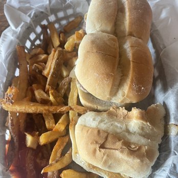 Blackiron Bar and Grill - Sliders, should have taken the picture before I took a bite, lol. - American Near Me - Hayward, Wisconsin Blackiron Bar and Grill - Sliders, should have taken the picture before I took a bite, lol. - American Near Me - Hayward, Wisconsin