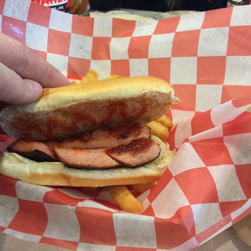 Tom Wahl's Canandaigua - Kids hotdog, comes with fries. - Burgers Near Me - Canandaigua, New York Tom Wahl's Canandaigua - Kids hotdog, comes with fries. - Burgers Near Me - Canandaigua, New York