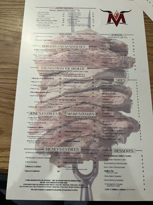 Menu photo 2 Mickey's Top Sirloin Denver, CO Menu photo 2 Mickey's Top Sirloin Denver, CO