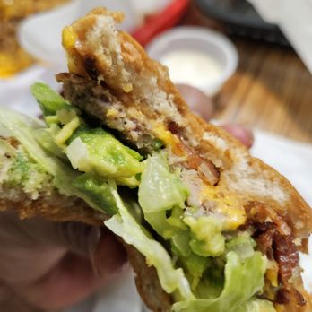 Big Tomy's - The meat is so thin, so what you're basically eating is bread with veggies - Burgers Near Me - Los Angeles, California
