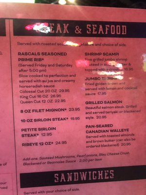 Menu photo 2 Rascals Bar & Grill Apple Valley, MN