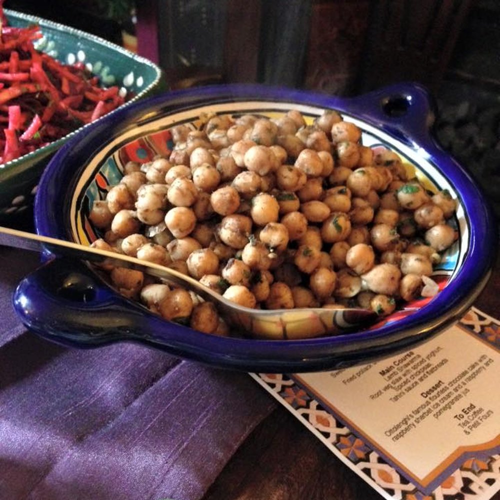 Dinner at the Manor - Spiced chickpeas - Personal Chefs Near Me - Leeds, XWY