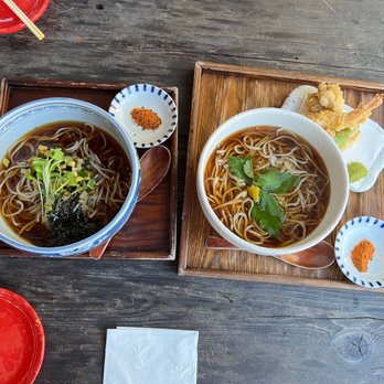 Soba Ichi - hot tempura soba and the first cold soba on the menu - Noodles Near Me - Oakland, California
