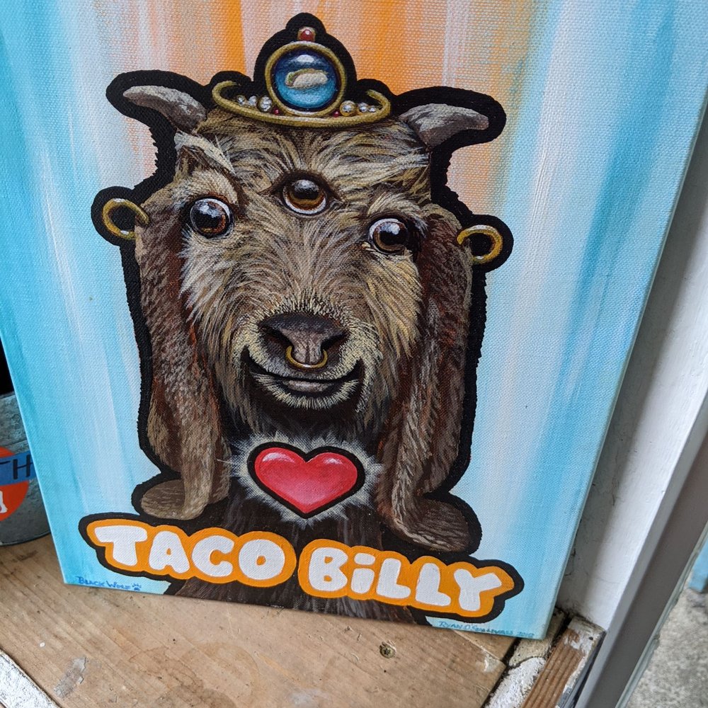 Taco Billy - a painting of a bear with a heart - Breakfast & Brunch Near Me - Asheville, North Carolina Taco Billy - a painting of a bear with a heart - Breakfast & Brunch Near Me - Asheville, North Carolina