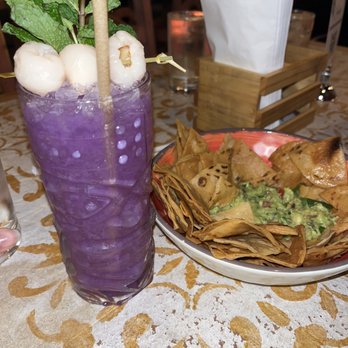 Chela's Miami - Bajapanty cocktail with chips and guac - Mexican Near Me - Miami Lakes, Florida