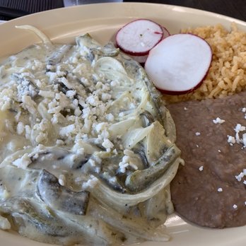 Taqueria Los Padilla - Rajas con chema plate $10.99 - Mexican Near Me - La Crescenta, California