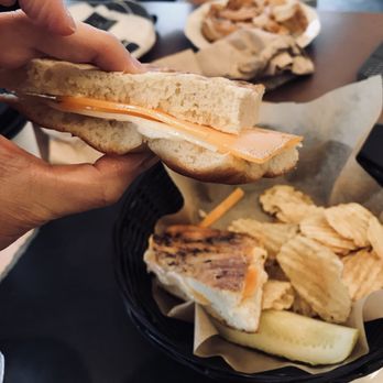 Maple Street Bistro - "Grilled" cheese on focaccia. - Breakfast & Brunch Near Me - Spokane, Washington Maple Street Bistro - "Grilled" cheese on focaccia. - Breakfast & Brunch Near Me - Spokane, Washington