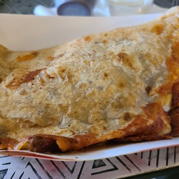 Triple J's Bbq - two quesadillas in a basket - Food Trucks Near Me Triple J's Bbq - two quesadillas in a basket - Food Trucks Near Me