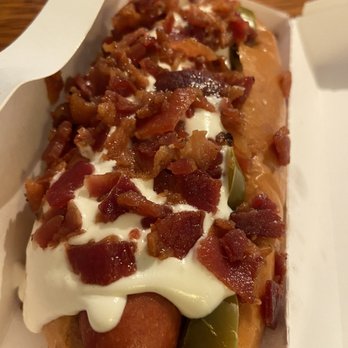 Chomp Gourmet Hot Dogs - Jalapeño popper hot dog - Hot Dogs Near Me - South Haven, Michigan Chomp Gourmet Hot Dogs - Jalapeño popper hot dog - Hot Dogs Near Me - South Haven, Michigan