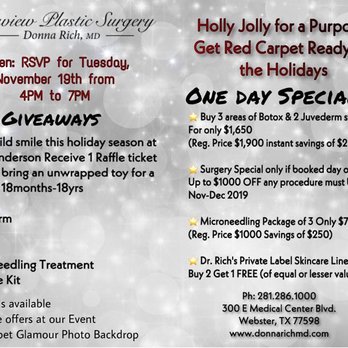 Bayview Plastic Surgery - Event of the Year only at Bayview Plastic Surgery - Plastic Surgeons Near Me - Webster, Texas