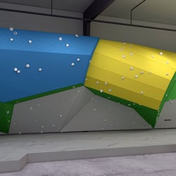 Stratus - Lots of climbing! Bouldering, top-roping, leading, auto-belays all on creative walls in a clean climate controlled environment.