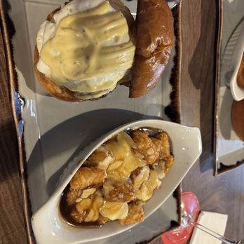 The Barrel House - The Benny Burger with poutine tater tots - Pubs Near Me - Windsor, Ontario