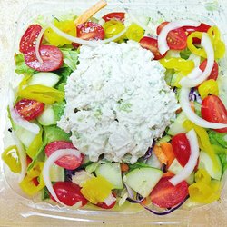 Casapulla's North Steak & Sub Shop - Chicken Salad on a salad