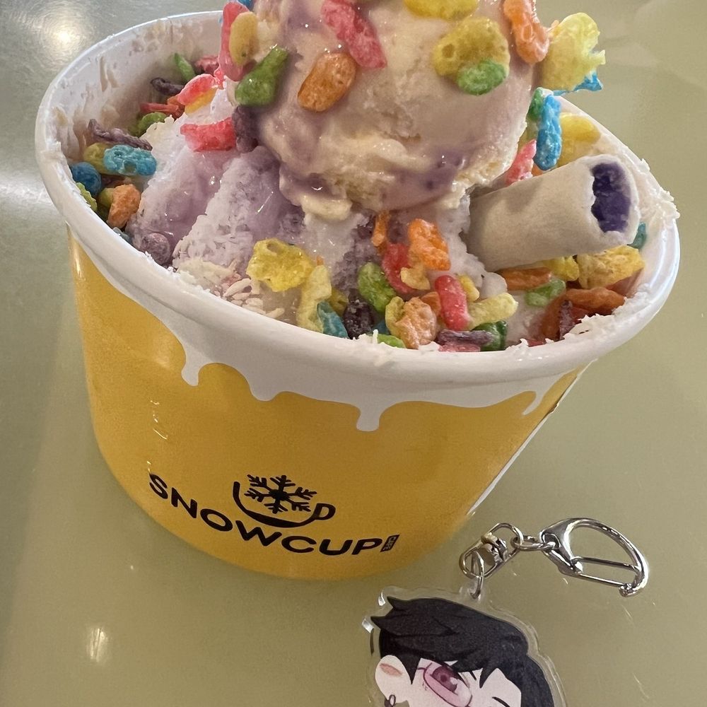 Ube, coconut + fruity pebbles Ube, coconut + fruity pebbles