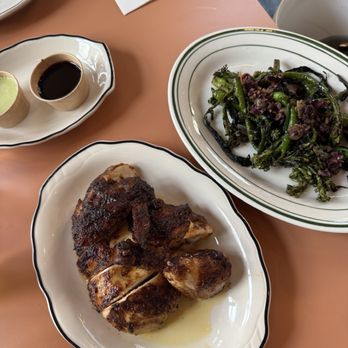 Picnic - Rotisserie chicken ( w/ Peruvian aioli + au jus) and charred broccolini - Wine Bars Near Me - Philadelphia, Pennsylvania
