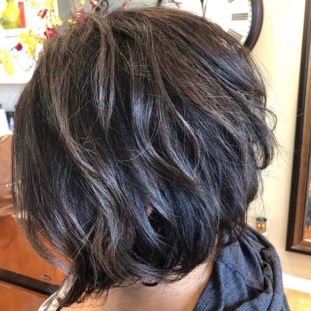 Lavish Salon - Short bob, big curls - Hair Salons Near Me - Salinas, California Lavish Salon - Short bob, big curls - Hair Salons Near Me - Salinas, California