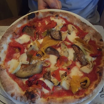 Ciao Bella Roma - Veggie pizza covered with toppings! - Italian Near Me - Dublin, D Ciao Bella Roma - Veggie pizza covered with toppings! - Italian Near Me - Dublin, D