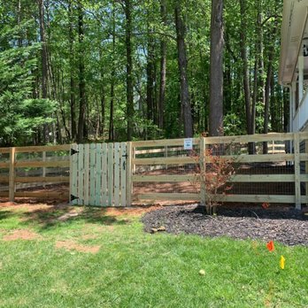 Same Day Fence - 5 Ft - Ranch Rail style with mesh wire. - Fences & Gates Near Me - Kennesaw, Georgia Same Day Fence - 5 Ft - Ranch Rail style with mesh wire. - Fences & Gates Near Me - Kennesaw, Georgia