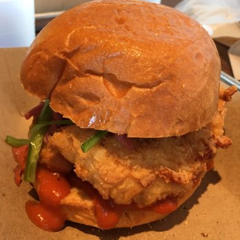 Holdaak Fried Chicken - Chicken sandwich (non-spicy) with white meat. Hella bomb omfg. - Chicken Shop Near Me - Fullerton, California Holdaak Fried Chicken - Chicken sandwich (non-spicy) with white meat. Hella bomb omfg. - Chicken Shop Near Me - Fullerton, California