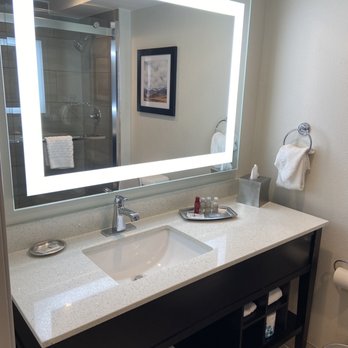 Best Western Premier Denver East - Bathroom sink + mirror. Great lighting - Hotels Near Me - Denver, Colorado