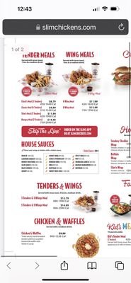 Menu photo 3 Slim Chickens Meridian, ID