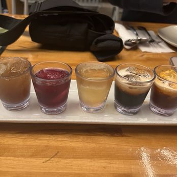 Manaow - Drink sampler - super cute and they let you pick a drink at the end! - Thai Near Me - Long Beach, California