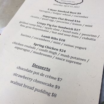 Meat & Potatoes - April 15th menu - New American Near Me - Pittsburgh, Pennsylvania Meat & Potatoes - April 15th menu - New American Near Me - Pittsburgh, Pennsylvania