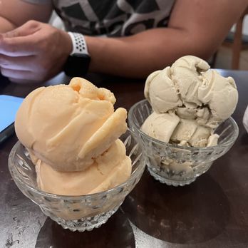 Mad Bene - Pistachio gelato and POG sherbet - Italian Near Me - Kapolei, Hawaii Mad Bene - Pistachio gelato and POG sherbet - Italian Near Me - Kapolei, Hawaii