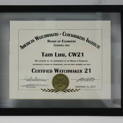 Watch Zone - 21st Century Certified Watchmaker Certification