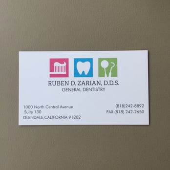 Ruben D Zarian, DDS - Business card - Oral Surgeons Near Me - Glendale, California Ruben D Zarian, DDS - Business card - Oral Surgeons Near Me - Glendale, California
