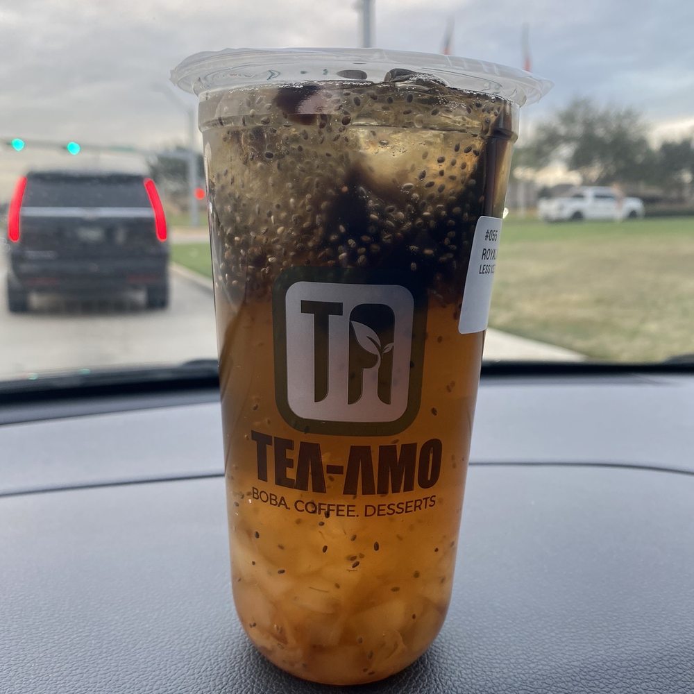 Tea-Amo - Royal Artichoke Tea with basil seeds, grass jelly and aloe - Juice Bars & Smoothies Near Me - Richmond, Texas Tea-Amo - Royal Artichoke Tea with basil seeds, grass jelly and aloe - Juice Bars & Smoothies Near Me - Richmond, Texas