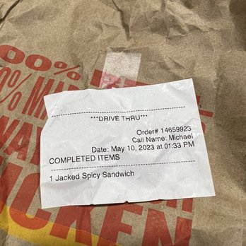 PDQ Tampa: South Tampa - Order receipt. - Fast Food Near Me - Tampa, Florida