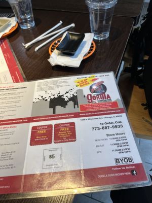 Menu photo 7 Gorilla Sushi Wicker Park Chicago, IL Menu photo 7 Gorilla Sushi Wicker Park Chicago, IL