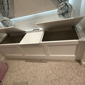 GT Woodworking - custom window seats with storage - Cabinetry Near Me