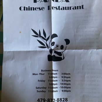 Panda IV - Menu cover - Chinese Near Me - Springdale, Arkansas Panda IV - Menu cover - Chinese Near Me - Springdale, Arkansas