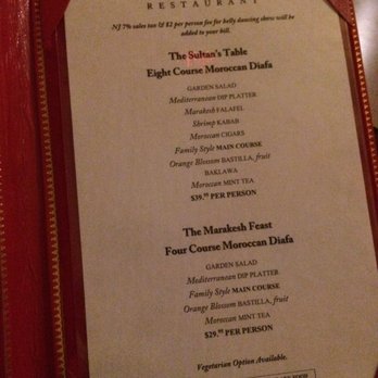 Marakesh Restaurant - Menu - Moroccan Near Me - Parsippany, New Jersey